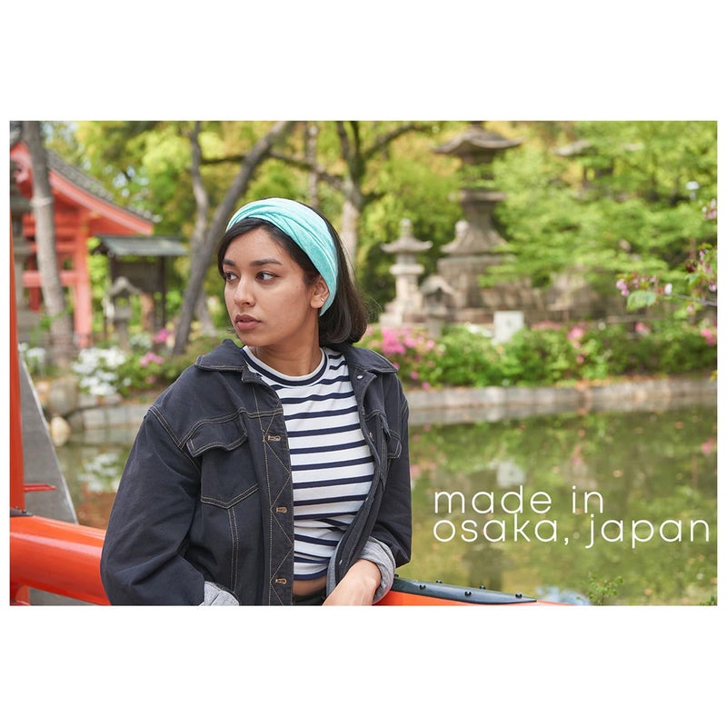 CHARM Neck Warmer for Women and Men - Warm Organic Cotton Headbands Made in Japan Ear Beanie Head Band Dark Gray - Image 5